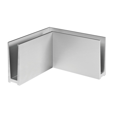 Easy Glass Slim Corner Top Mount | Aluminum | MOD 8011